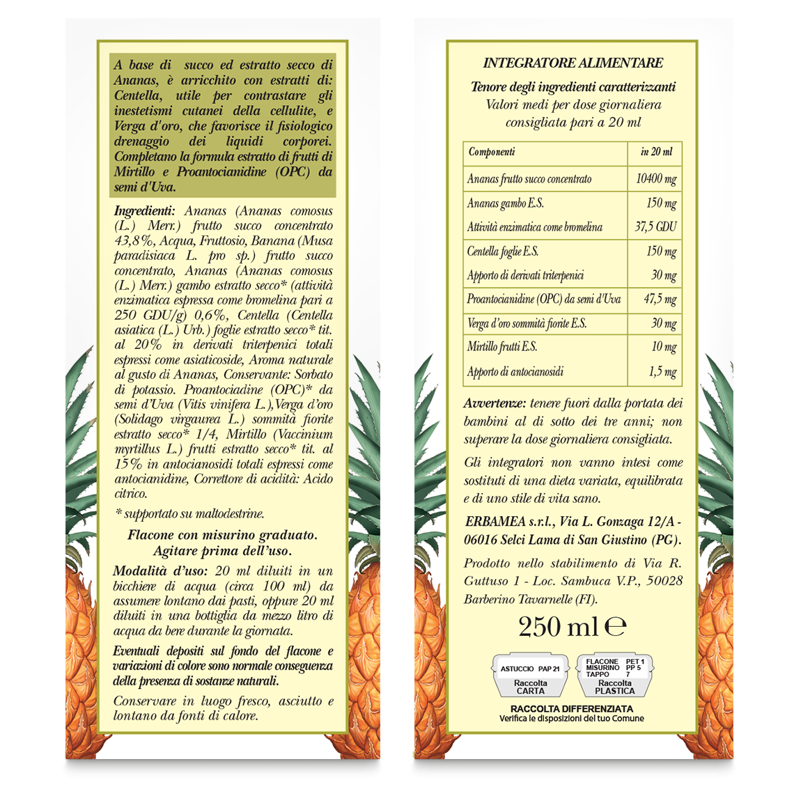 L'erbolario Fluido Concentrato Ananas Cell Negozio