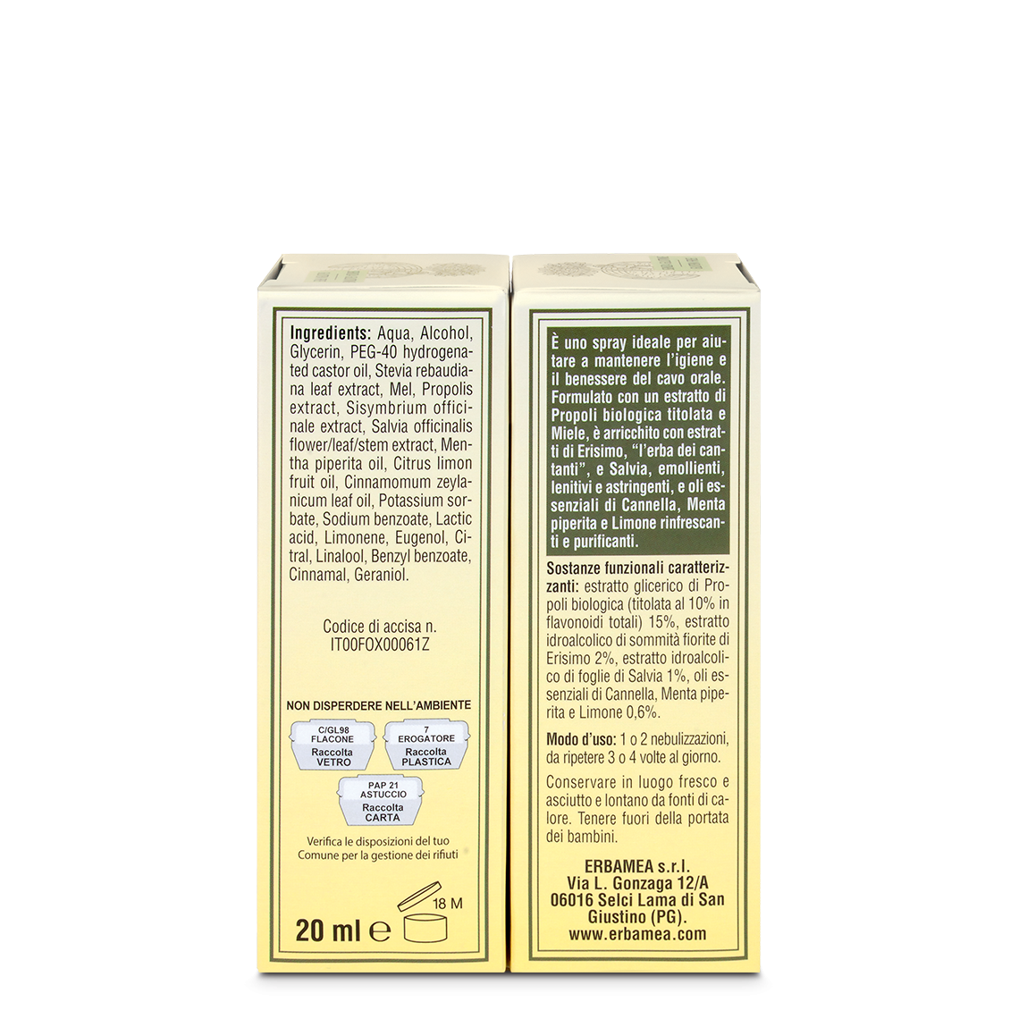 L'erbolario Spray gola Propoli ed Erisimo Propoli Titolata Super Saving Price