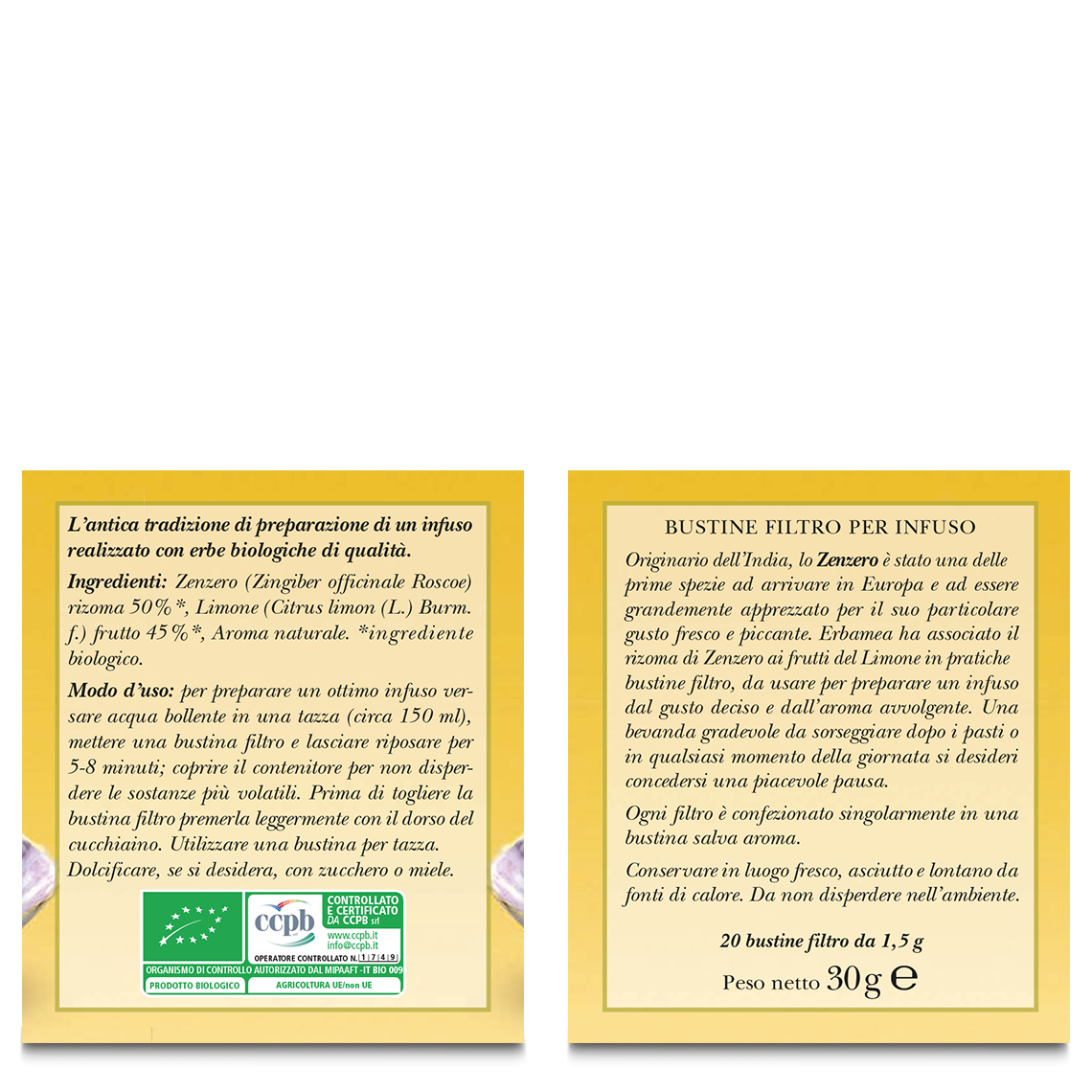 L'erbolario Infuso Zenzero e Limone Spedizione Gratuita
