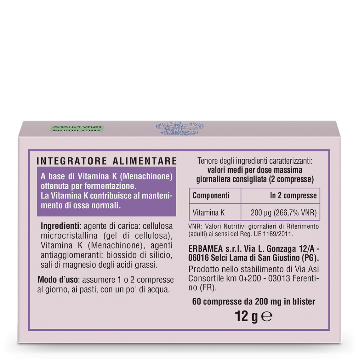 L'erbolario Integratore Vitamina K2 In Saldo