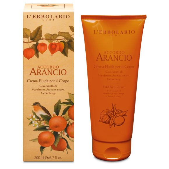L'erbolario Crema Fluida per il Corpo Accordo Arancio