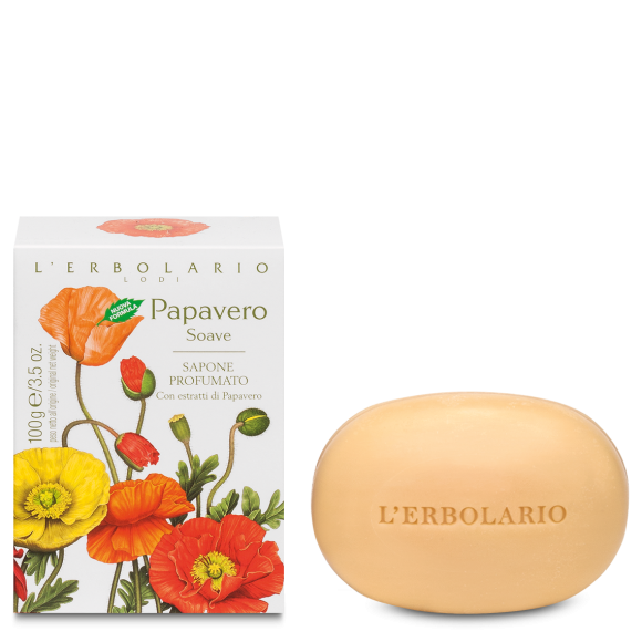 L'erbolario Sapone Profumato Papavero Soave