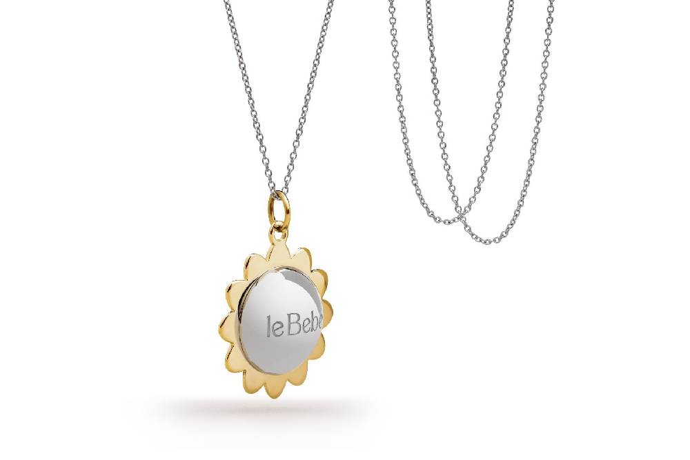 Le Bebé Ciondolo Suonamore in argento con petali placcati oro giallo Offerta