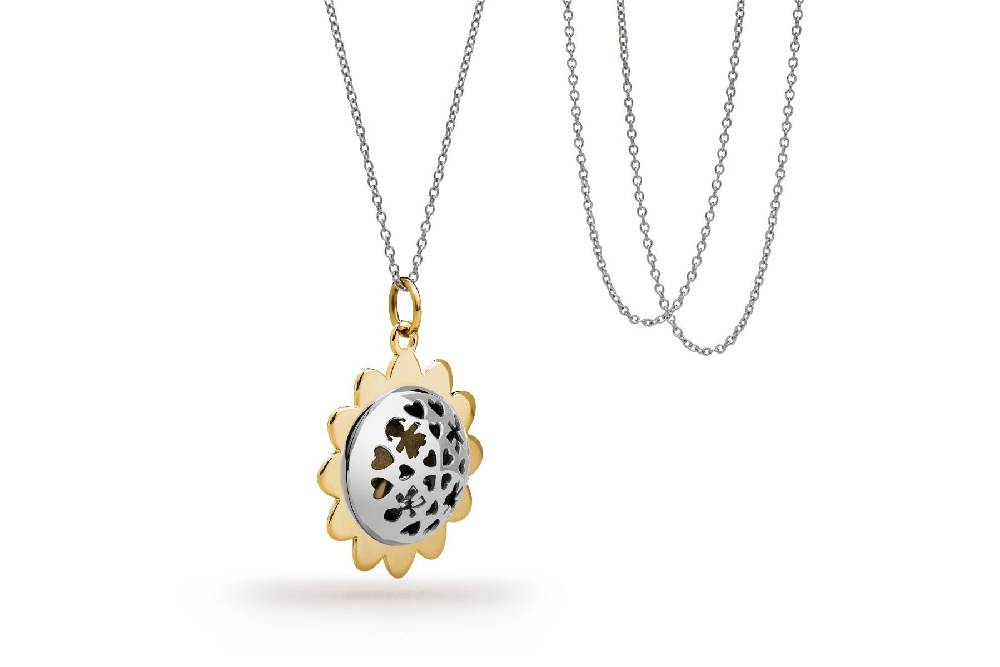 Le Bebé Ciondolo Suonamore in argento con petali placcati oro giallo Offerta