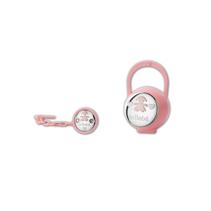 Le Bebé Kit porta-ciuccio sagoma bimba