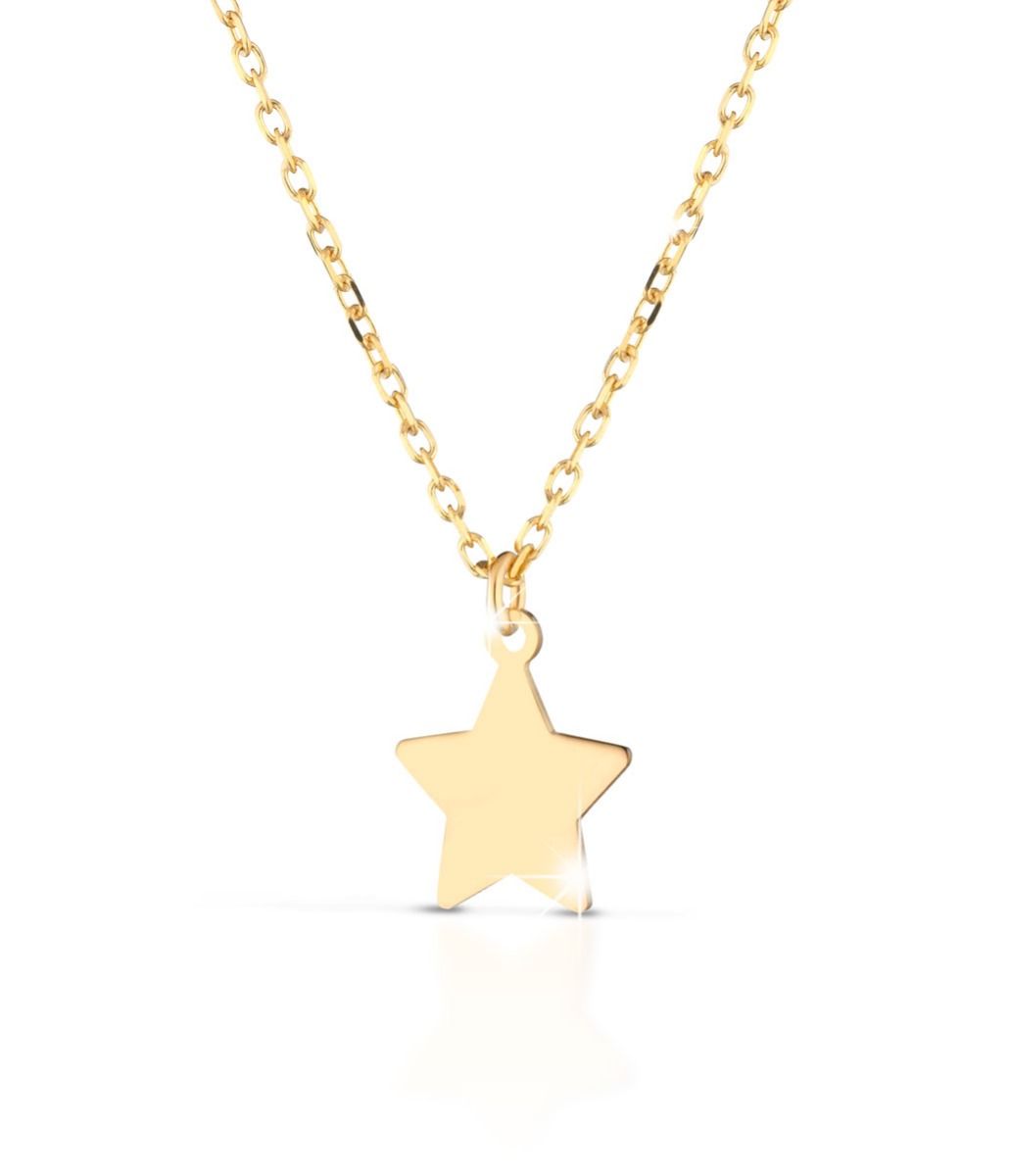 Le Bebé Collana Fortuna con stella in oro giallo Spedizione Gratuita