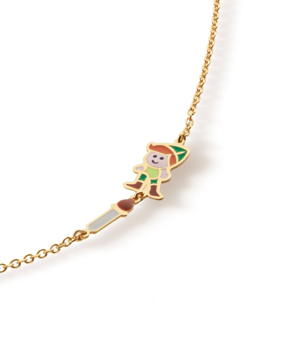 Le Bebé Bracciale Fiabe ispirato a Peter Pan in oro giallo In Vendita