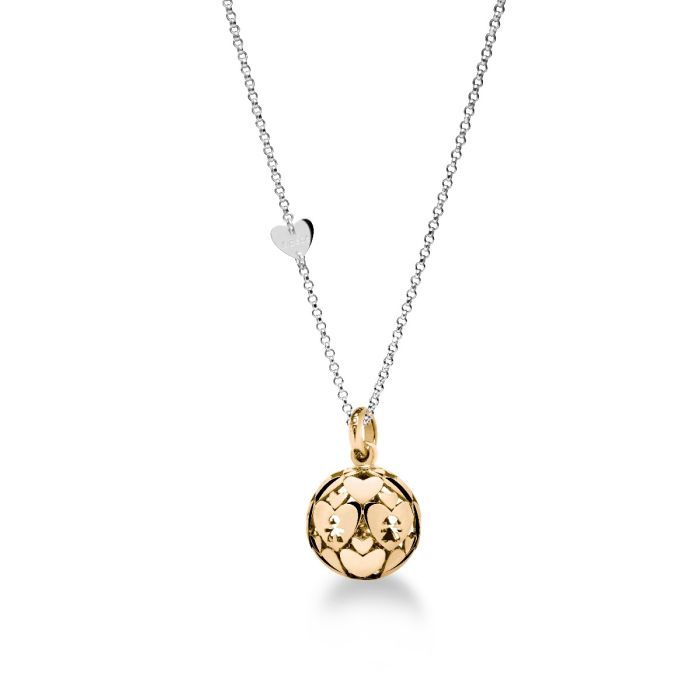 Le Bebé Collana Suonamore in argento placcato oro giallo