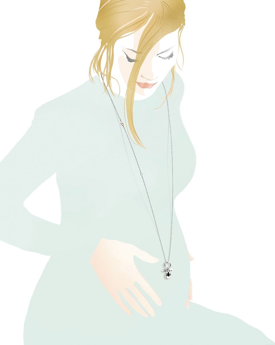 Le Bebé Collana Suonamore in argento e diamante Enormi risparmi