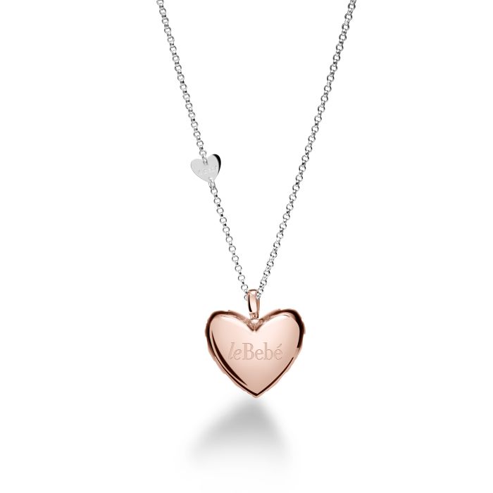 Le Bebé Collana Suonamore in argento placcato oro rosa Affare Del Giorno