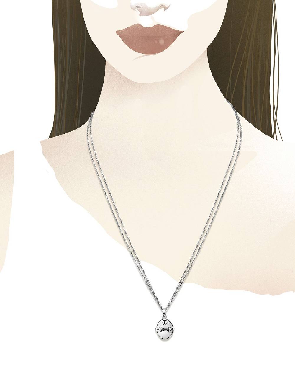 Le Bebé Collana Suonamore in argento Sottocosto