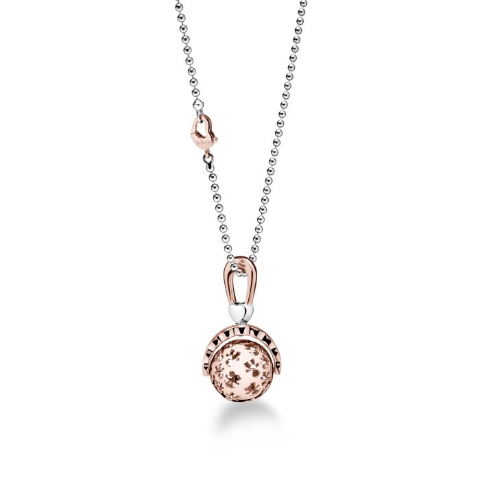 Le Bebé Collana Suonamore in argento placcato oro rosa con diamante Negozio
