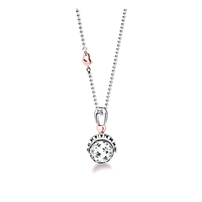 Le Bebé Collana Suonamore in argento placcato oro rosa con diamante In Saldo