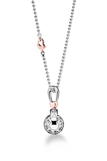 Le Bebé Collana Suonamore in argento placcato oro rosa con diamante In Saldo