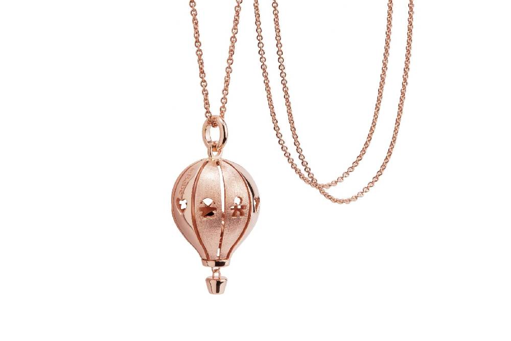 Le Bebé Collana Suonamore in argento placcato oro rosa lucido/satinato In Vendita