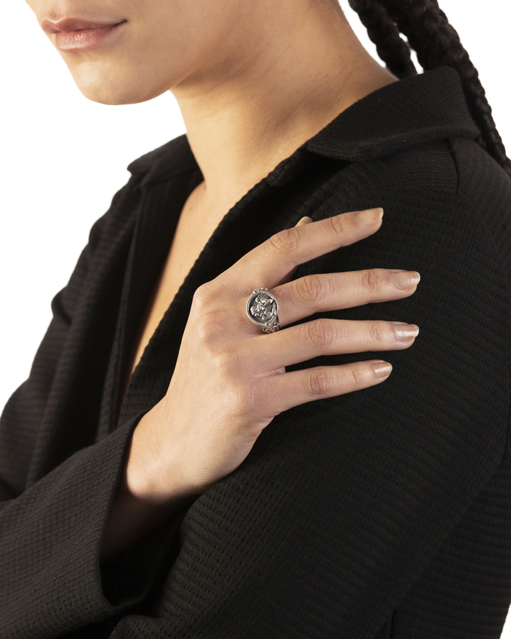 Nove25 ANELLO CHEVALIER CUPIDO IN ARGENTO Prezzo Ridotto