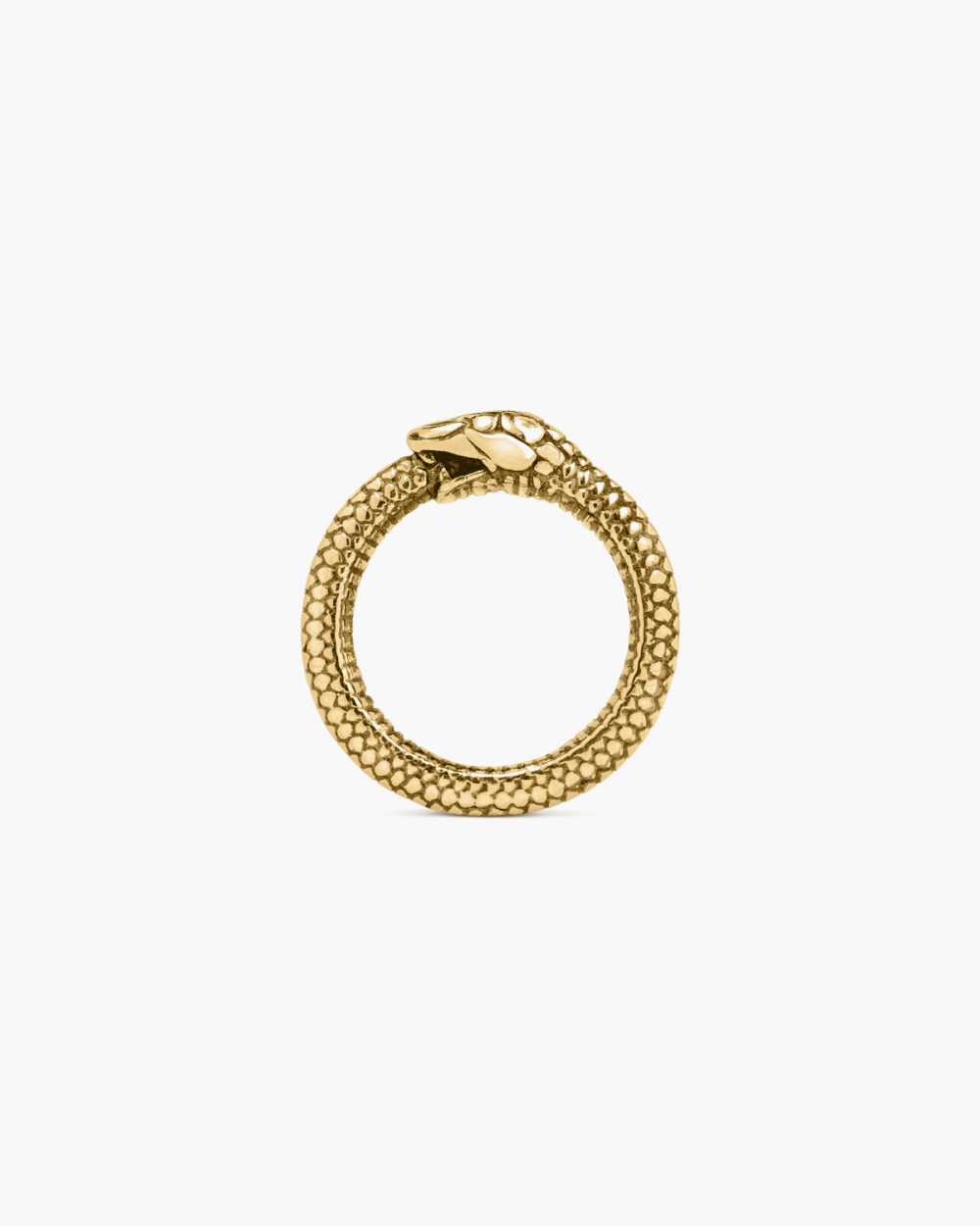 Nove25 ANELLO SERPENTE UROBORO PLACCATO ORO
