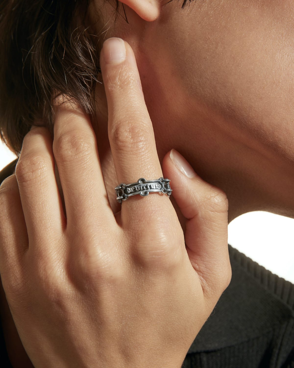 Nove25 FEDE IN ARGENTO DEVICTUS VULNERE AMORIS Vendita Calda