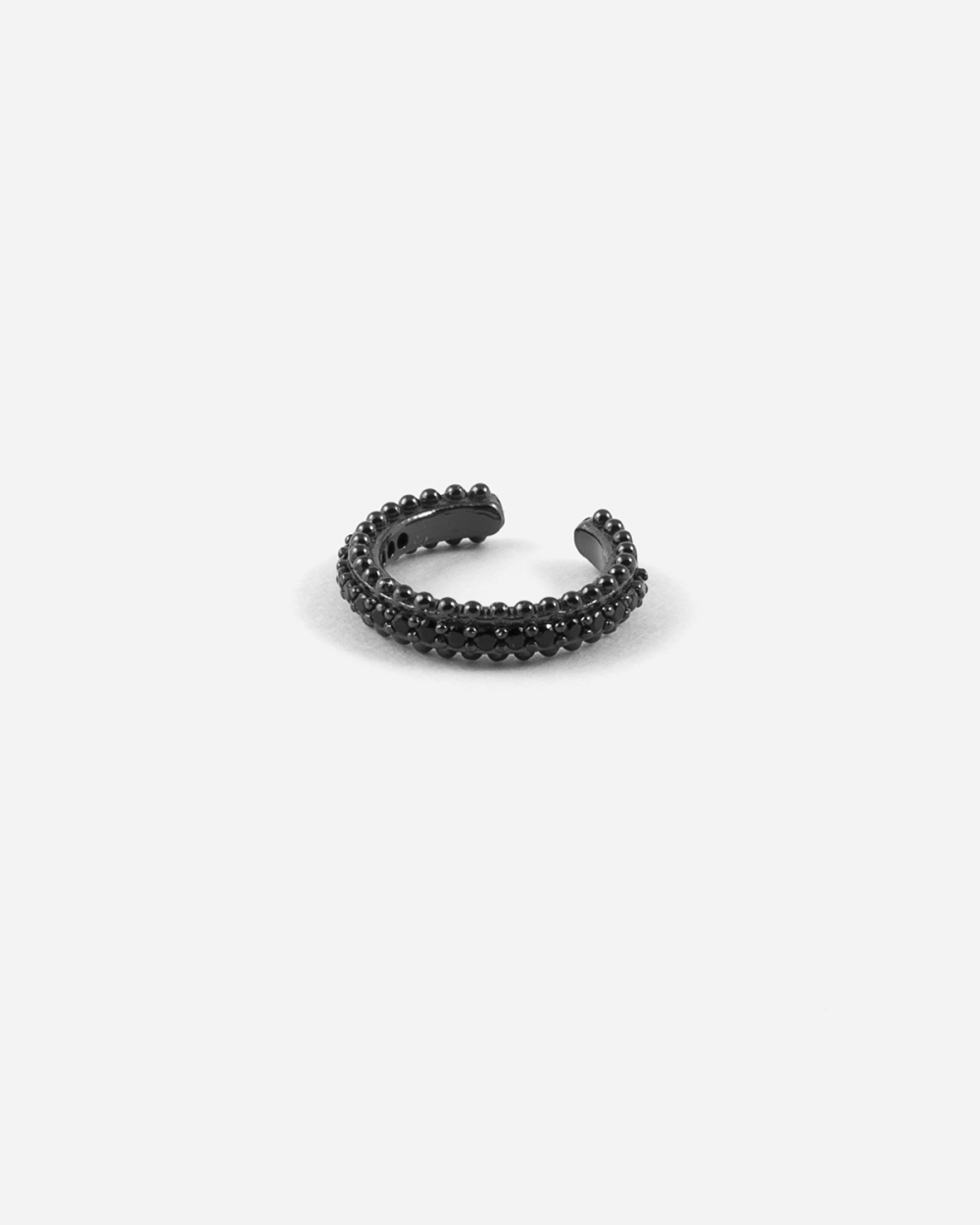 Nove25 EAR CUFF BLACK HANGER CON BRILLANTI NERI In Saldo
