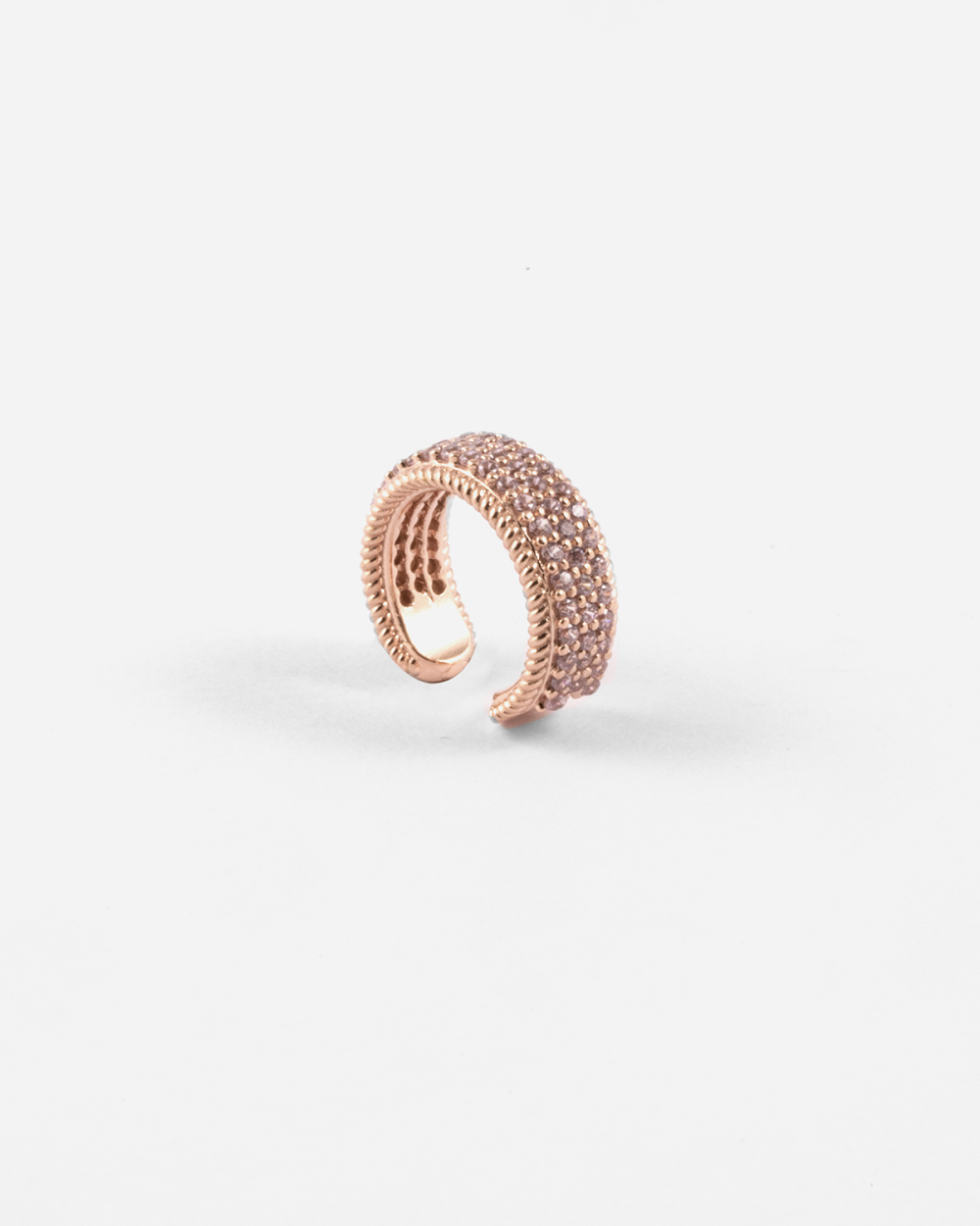 Nove25 EAR CUFF BRIGHT ROSE WRAP PLACCATO ORO ROSA