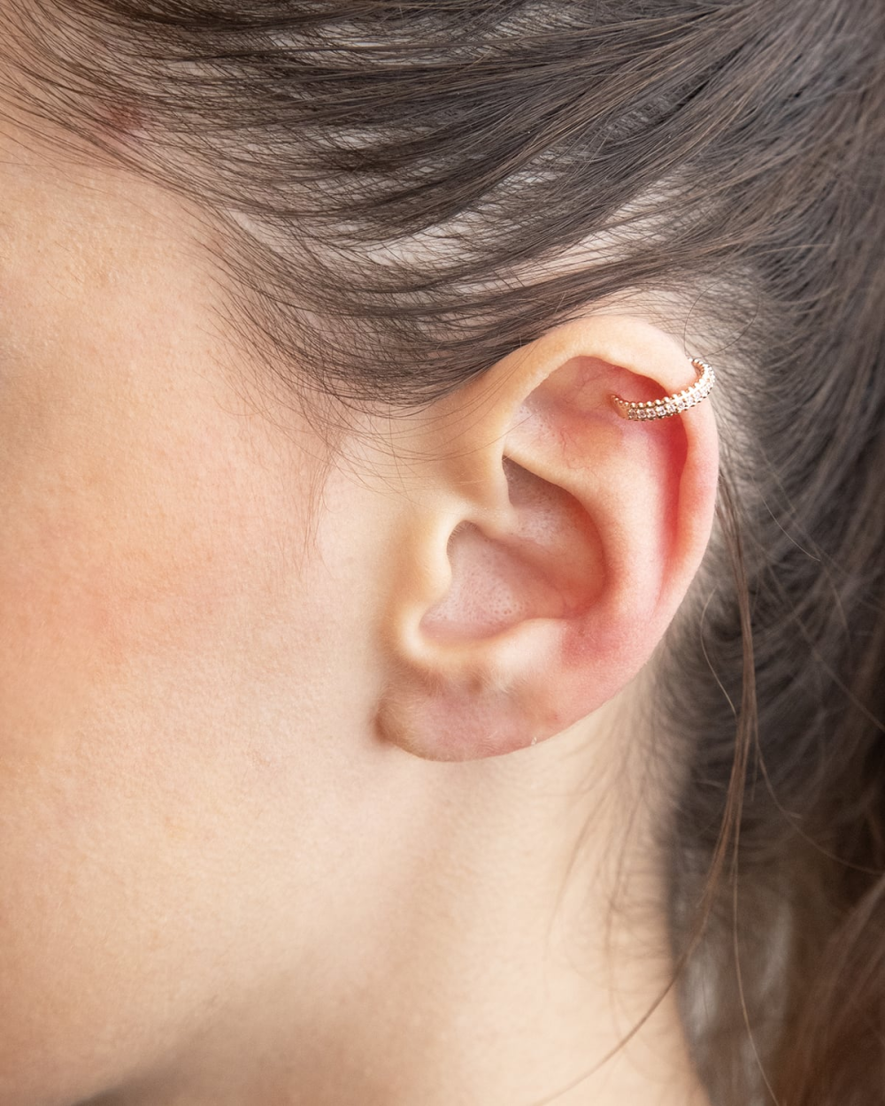 Nove25 EAR CUFF ROSE HANGER PLACCATO ORO ROSA 2025