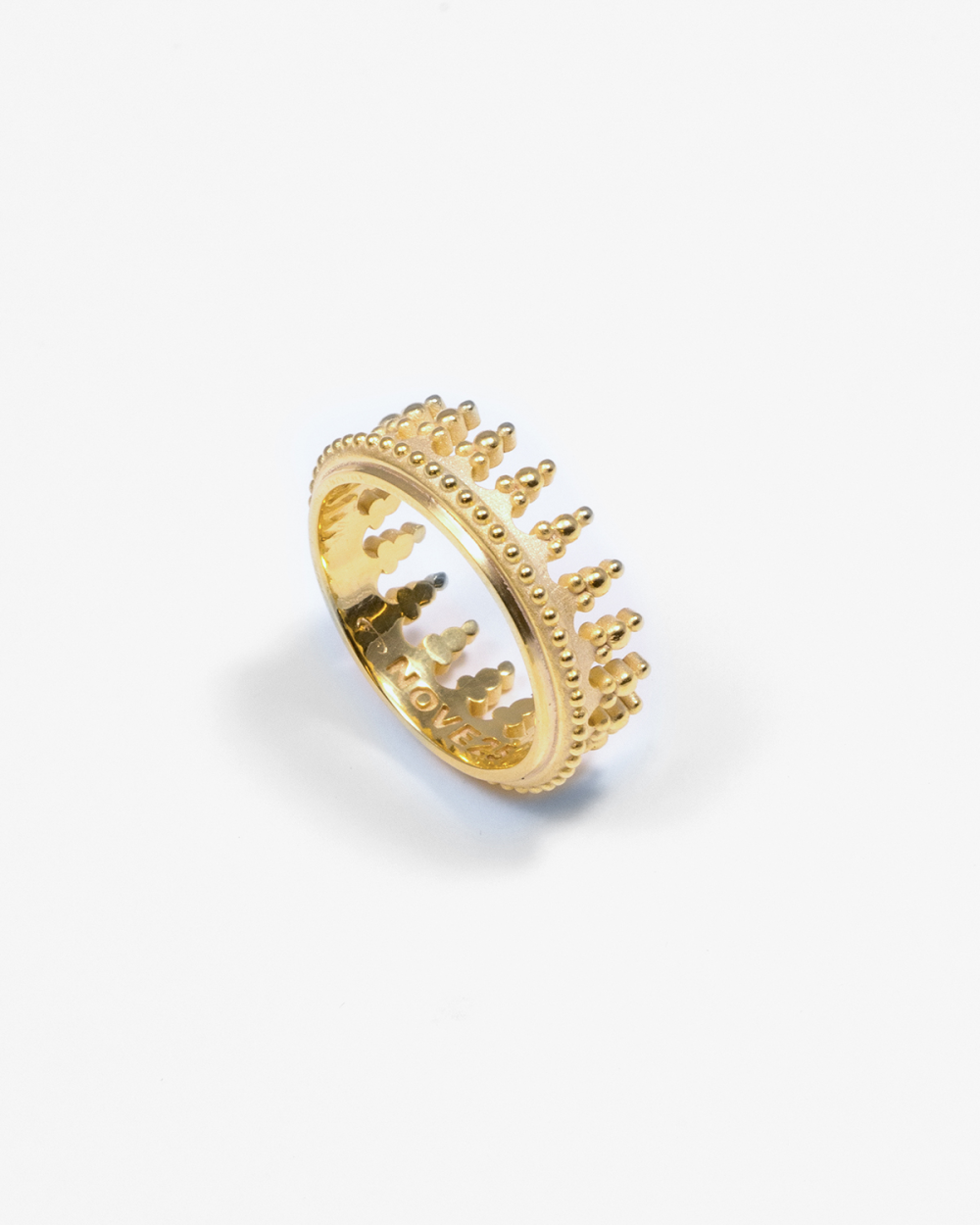 Nove25 ANELLO CORONA REX MARIS PLACCATO ORO