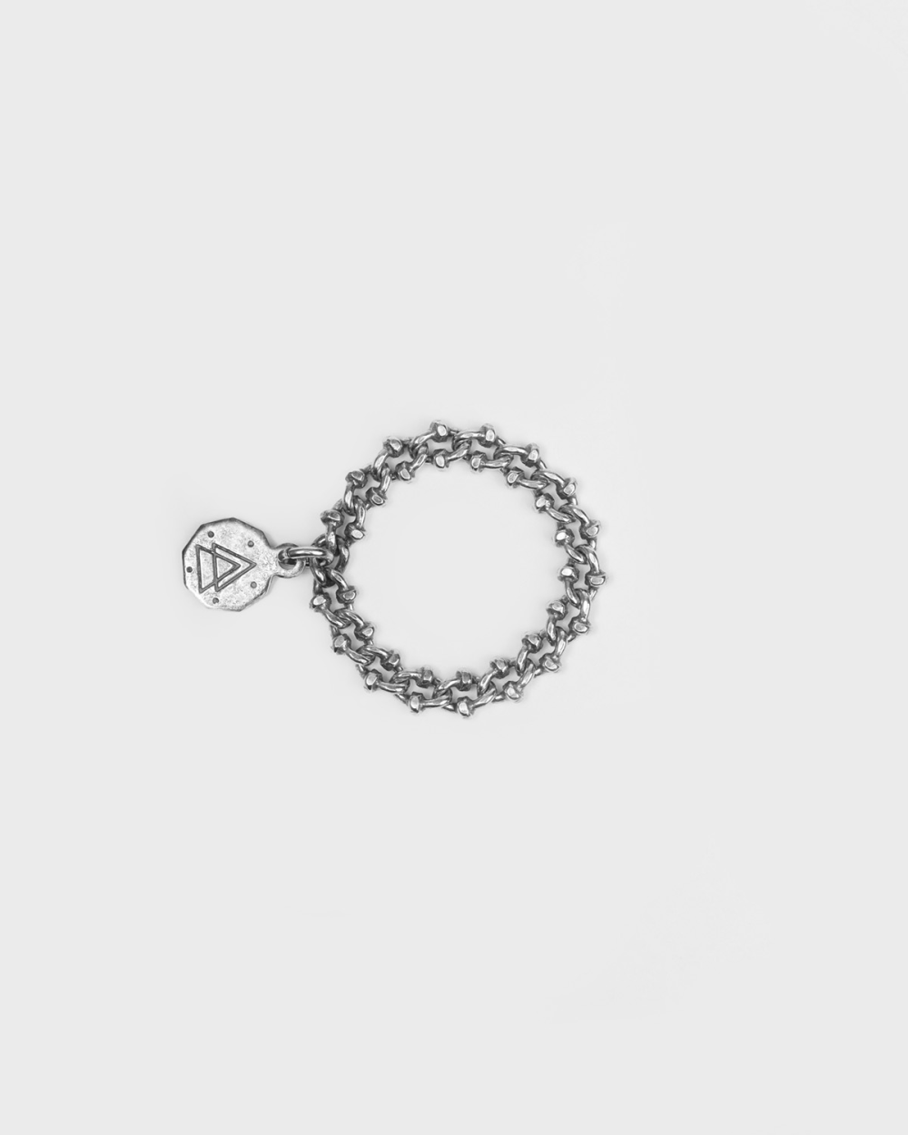 Nove25 ANELLO MAGLIA GRANCHIO IN ARGENTO Promozione