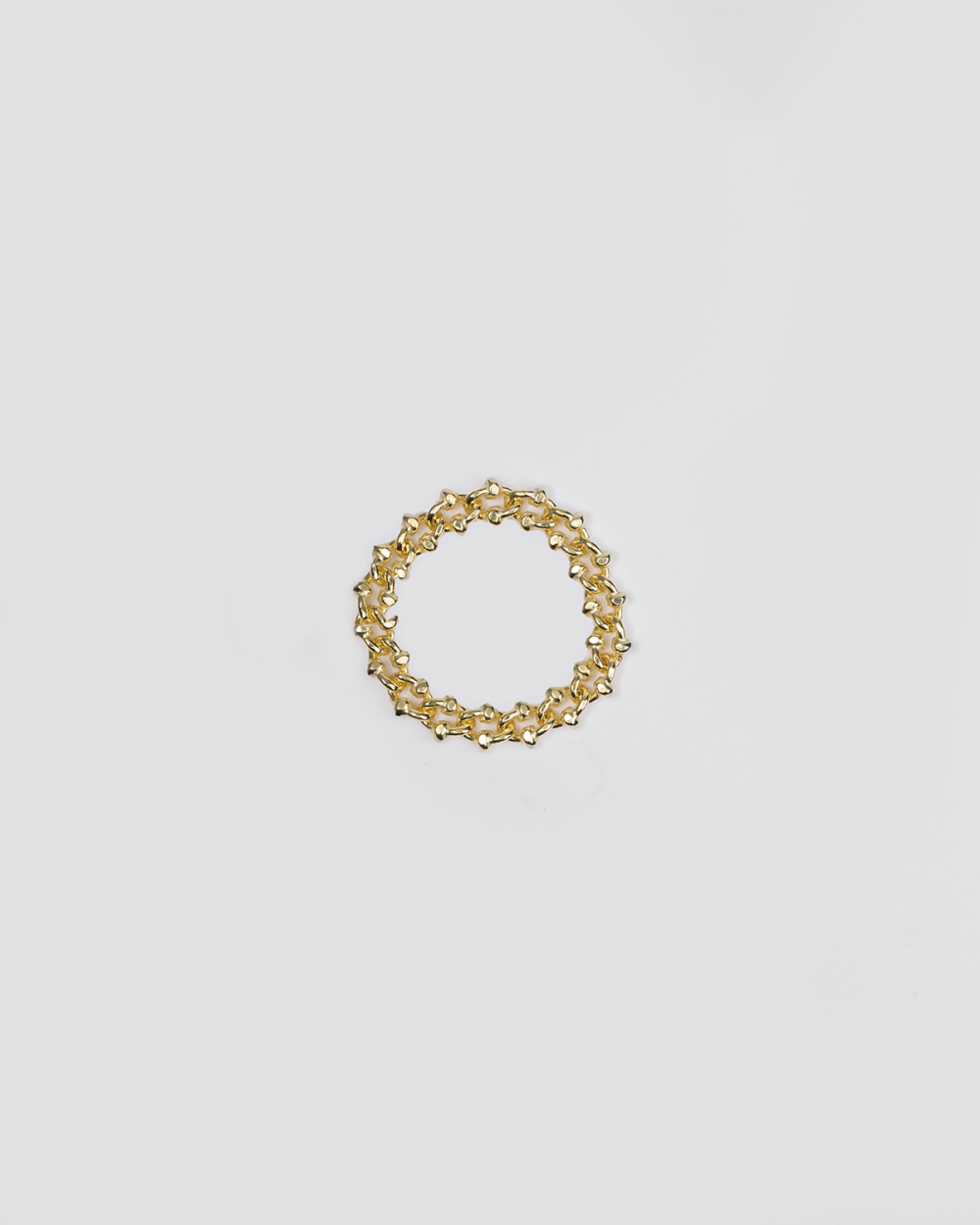 Nove25 ANELLO MAGLIA GRANCHIO PLACCATO ORO