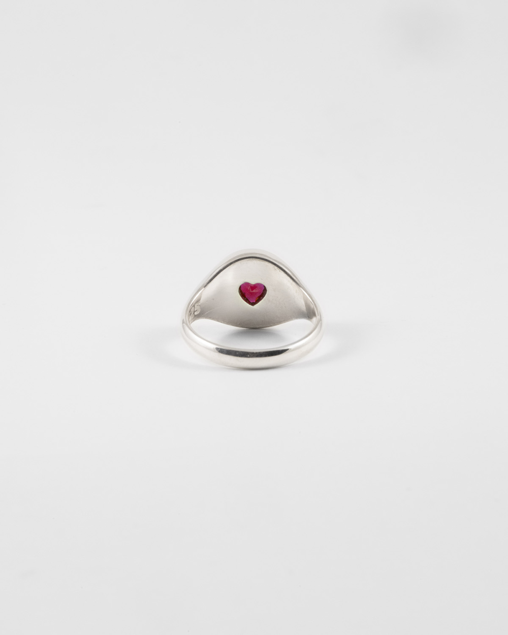 Nove25 ANELLO CHEVALIER LOVE PROMISE IN ARGENTO CON BRILLANTE A CUORE Pezzi Unici