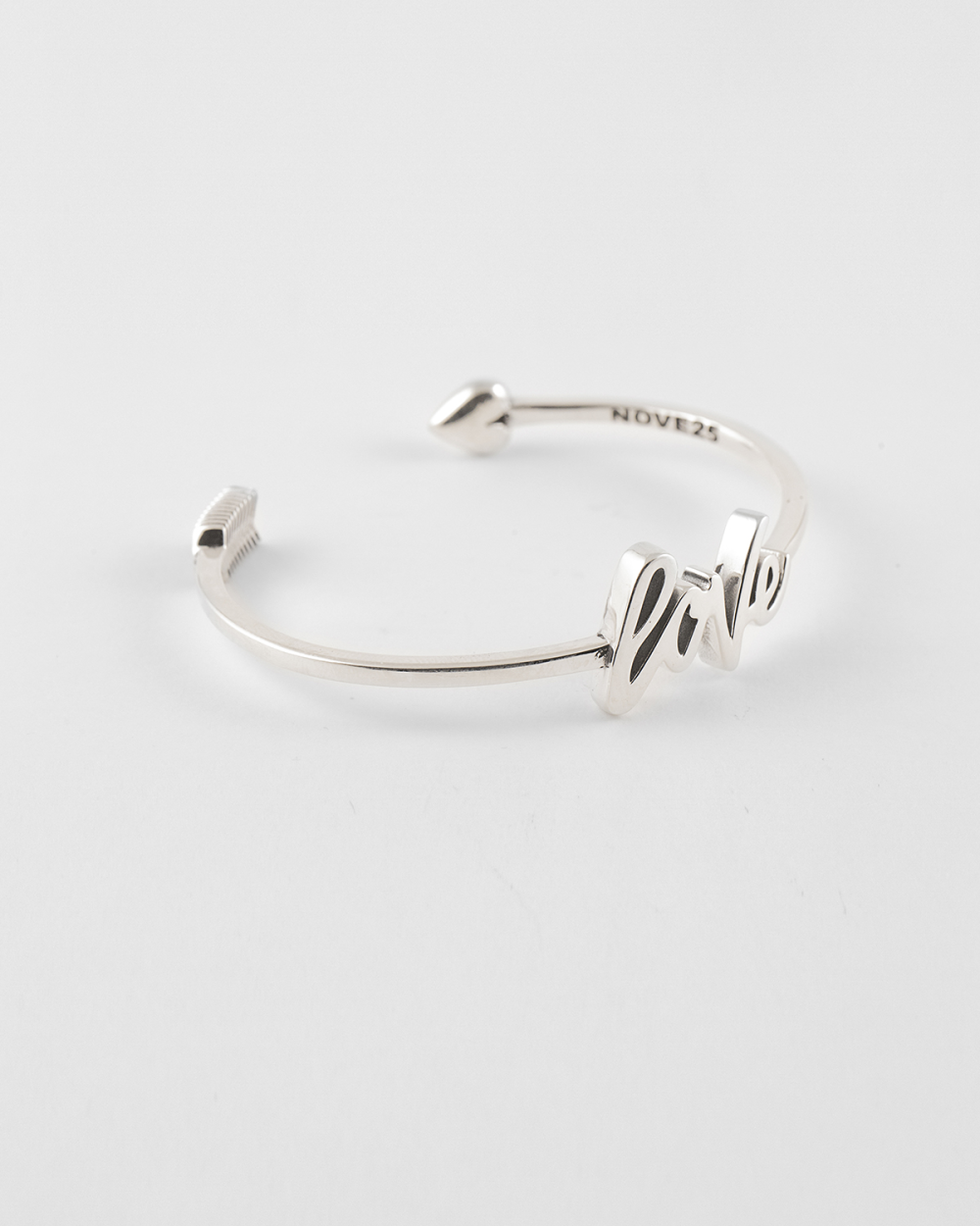 Nove25 BRACCIALE RIGIDO IN ARGENTO FRECCIA LOVE Soddisfazione Garantita