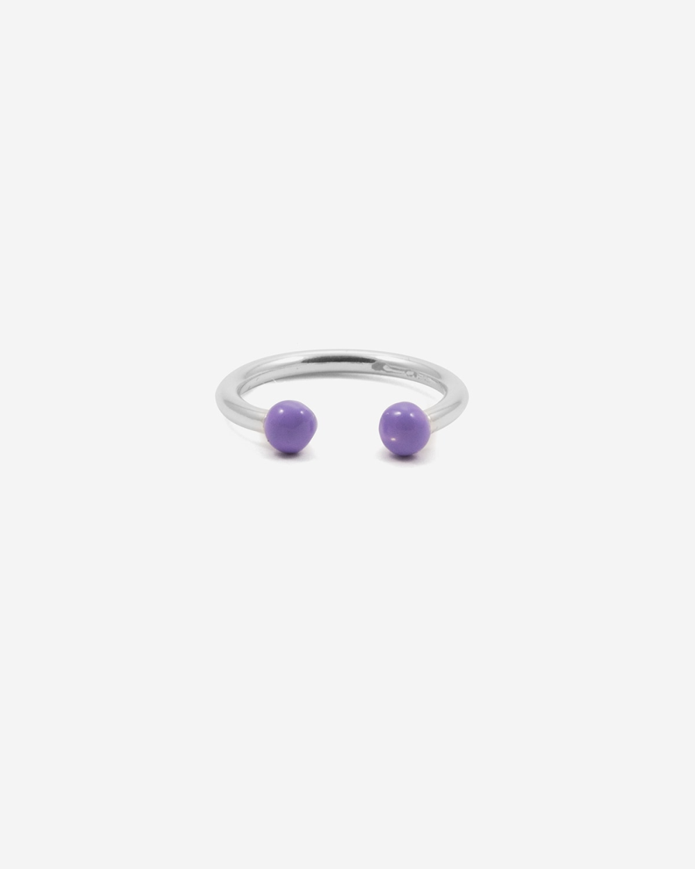Nove25 ANELLO PIERCING SFERE GRANDE LILLA Shopping Online