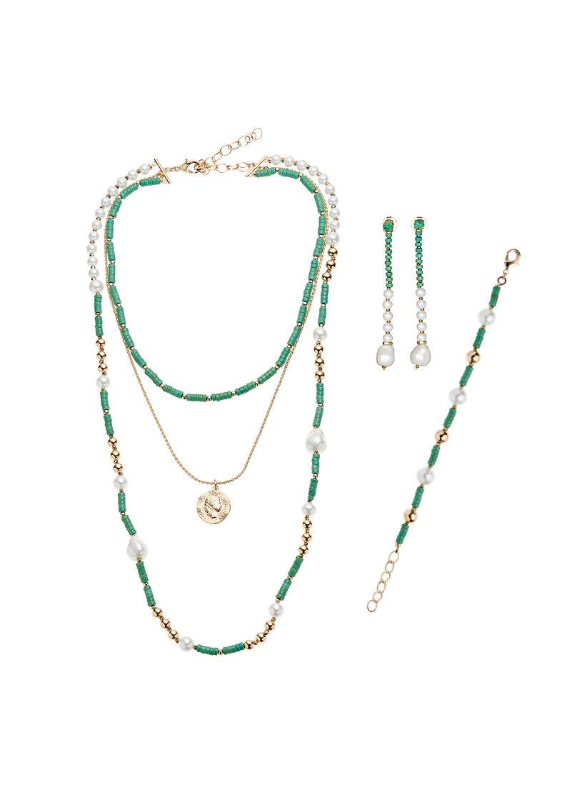 Ottaviani Bracciale dorato con perline e perle Saldi Di Fabbrica