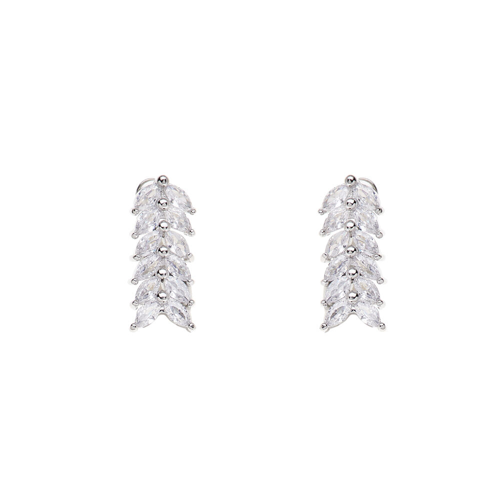 Ottaviani Orecchini rodiati con cubic zirconia