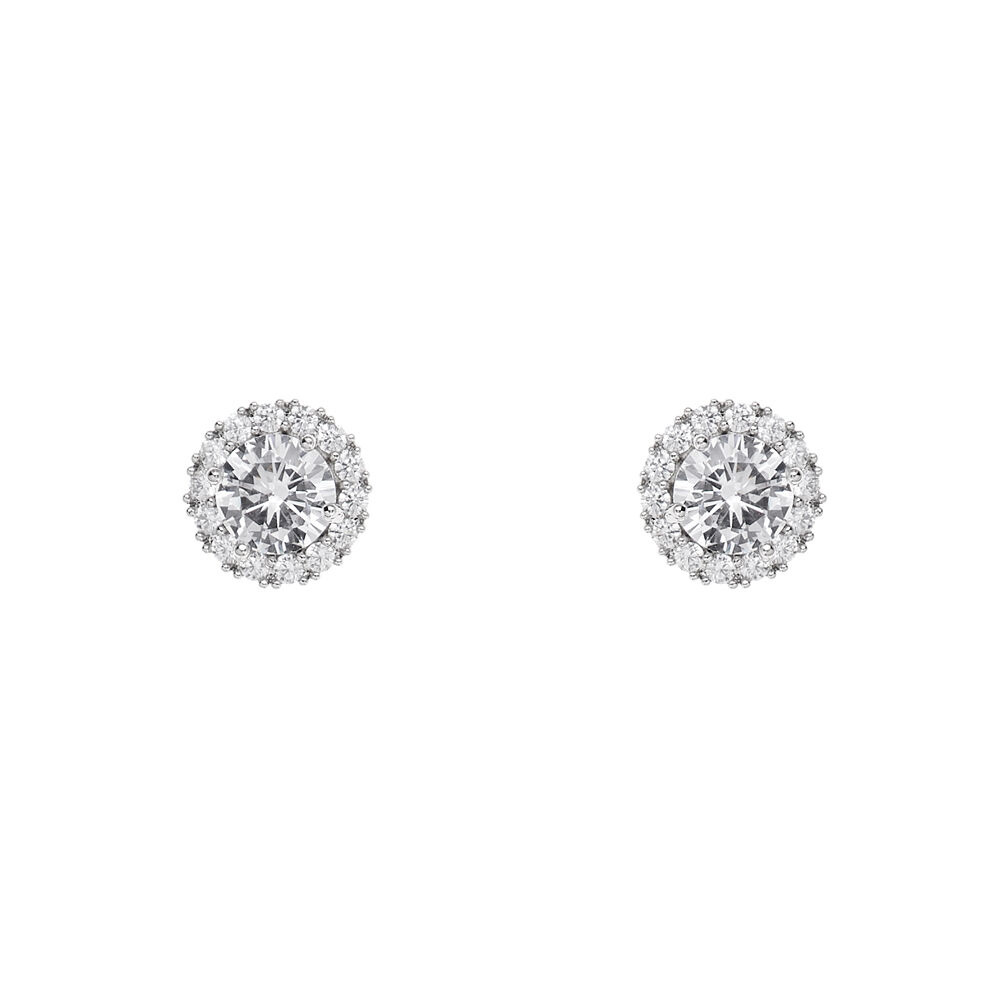 Ottaviani Orecchini rodiati con cubic zirconia