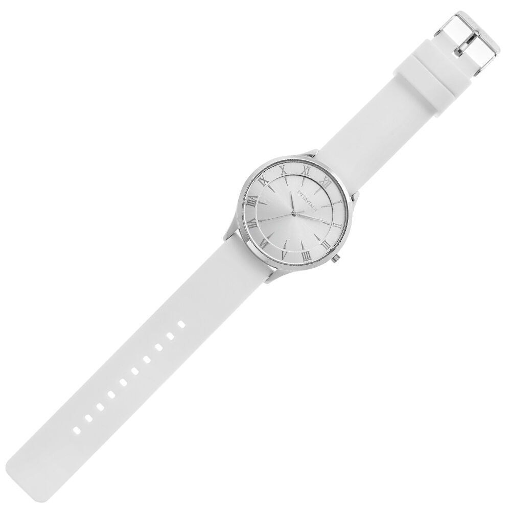Ottaviani Quarzo silicone silver bianco