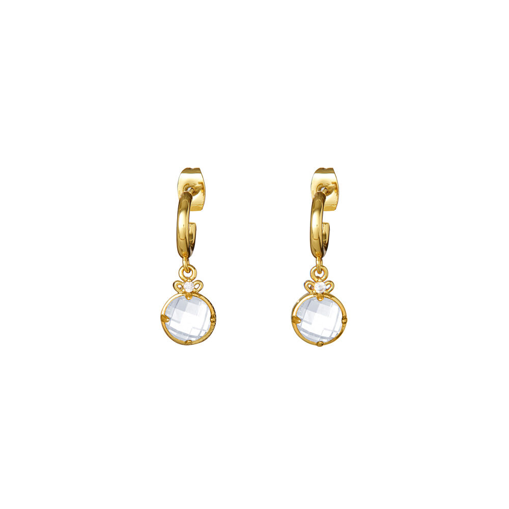 Ottaviani Orecchini dorati con cubic zirconia e m.perla Online
