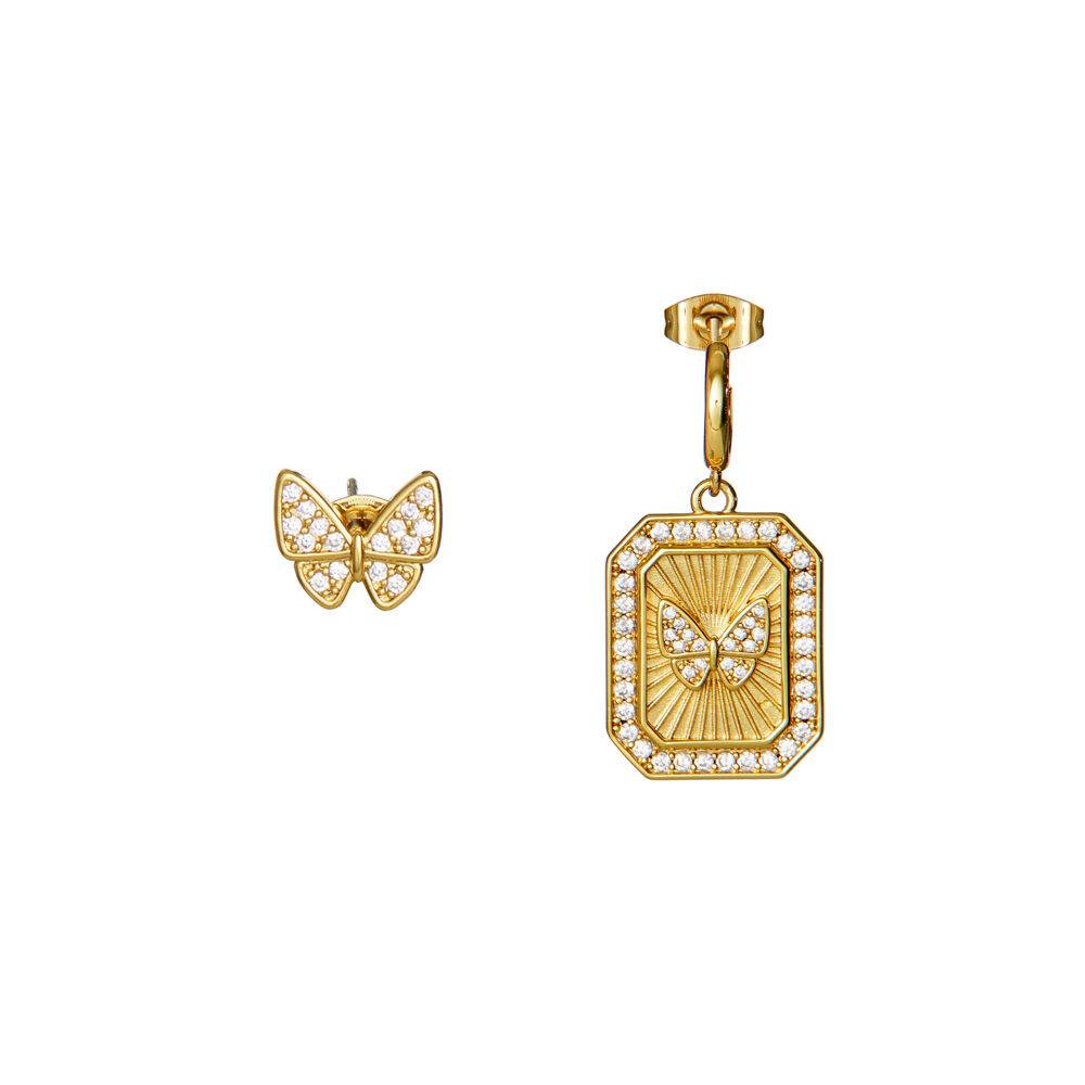 Ottaviani Orecchini dorati con cubic zirconia