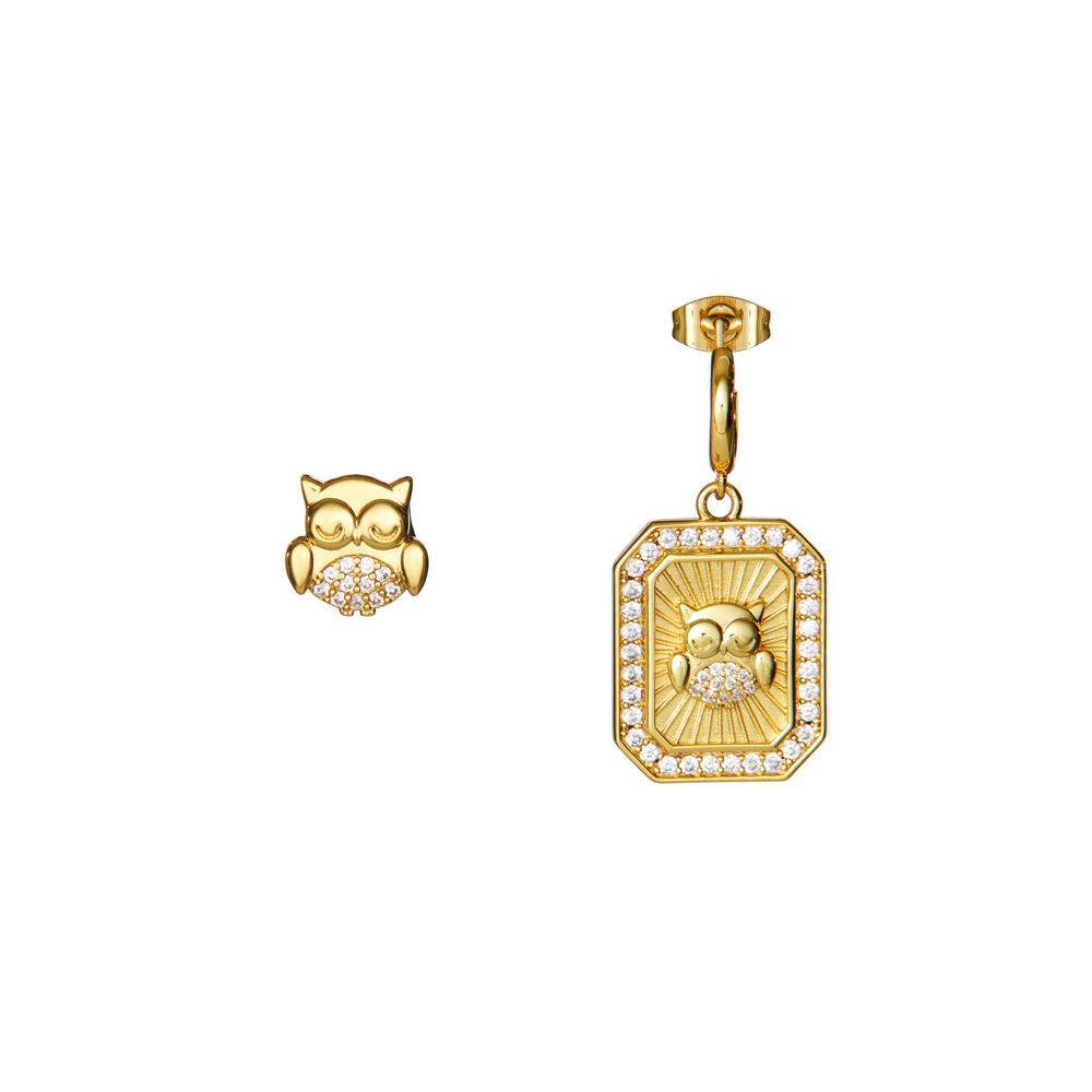 Ottaviani Orecchini dorati con cubic zirconia