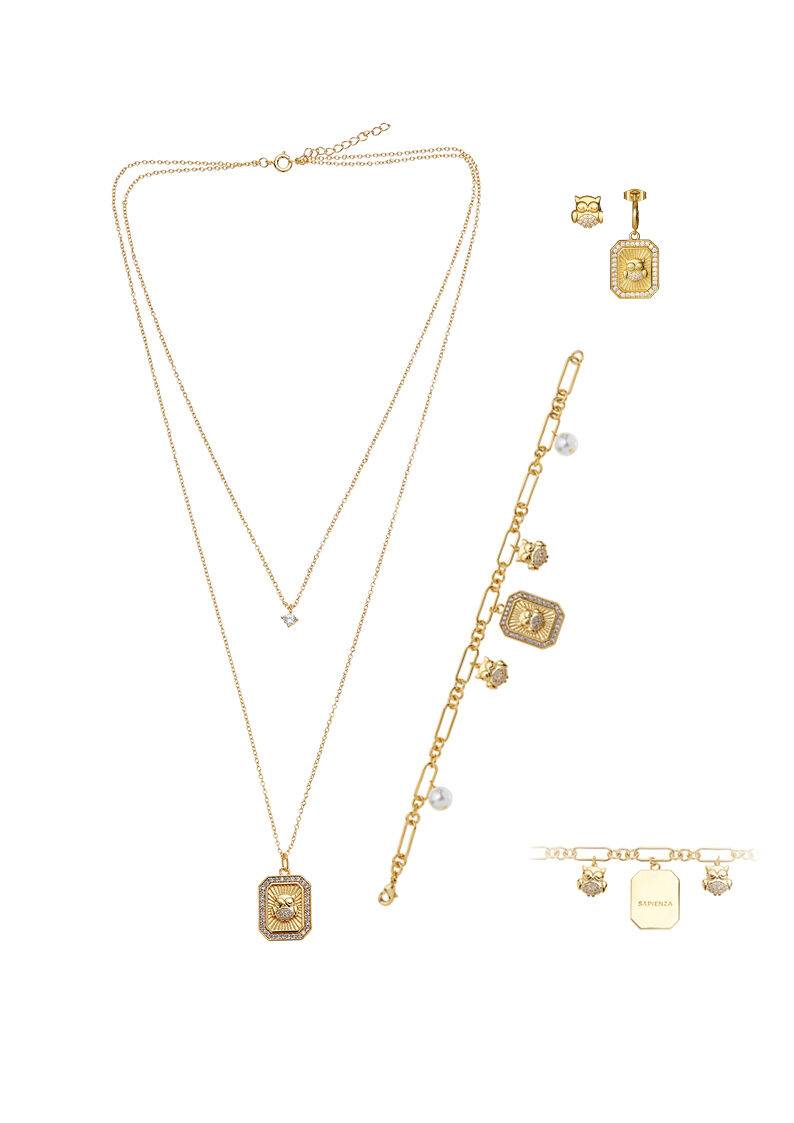 Ottaviani Collana doppio filo dorata con cubic zirconia I Più Venduti
