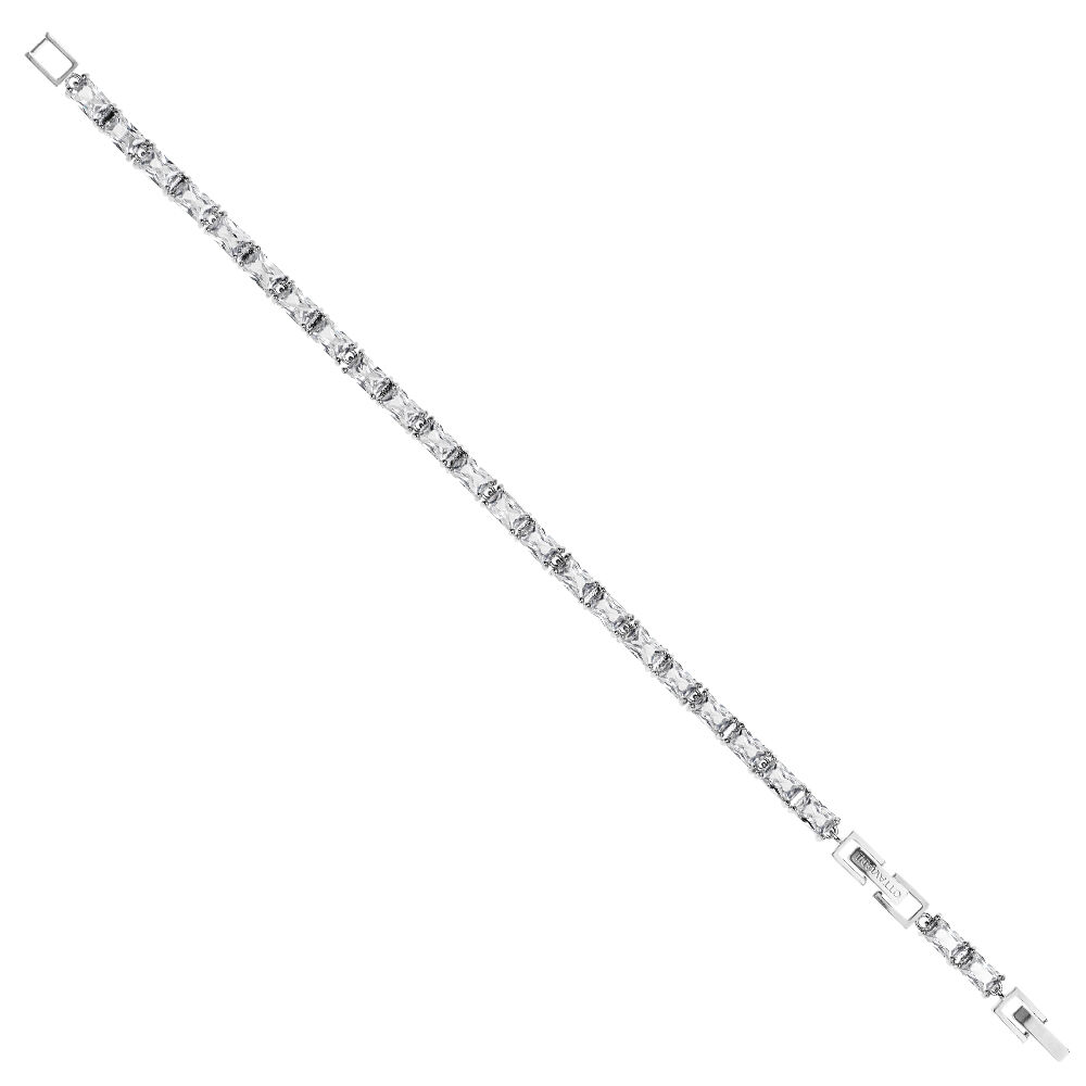 Ottaviani Bracciale rodiato con cubic zirconia