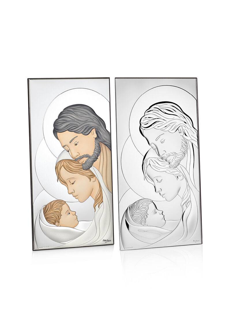Ottaviani Icona verticale sacra famiglia 12x24 colorata In Vendita