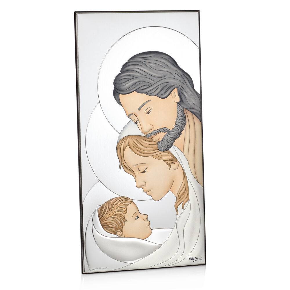 Ottaviani Icona verticale sacra famiglia 12x24 colorata In Vendita