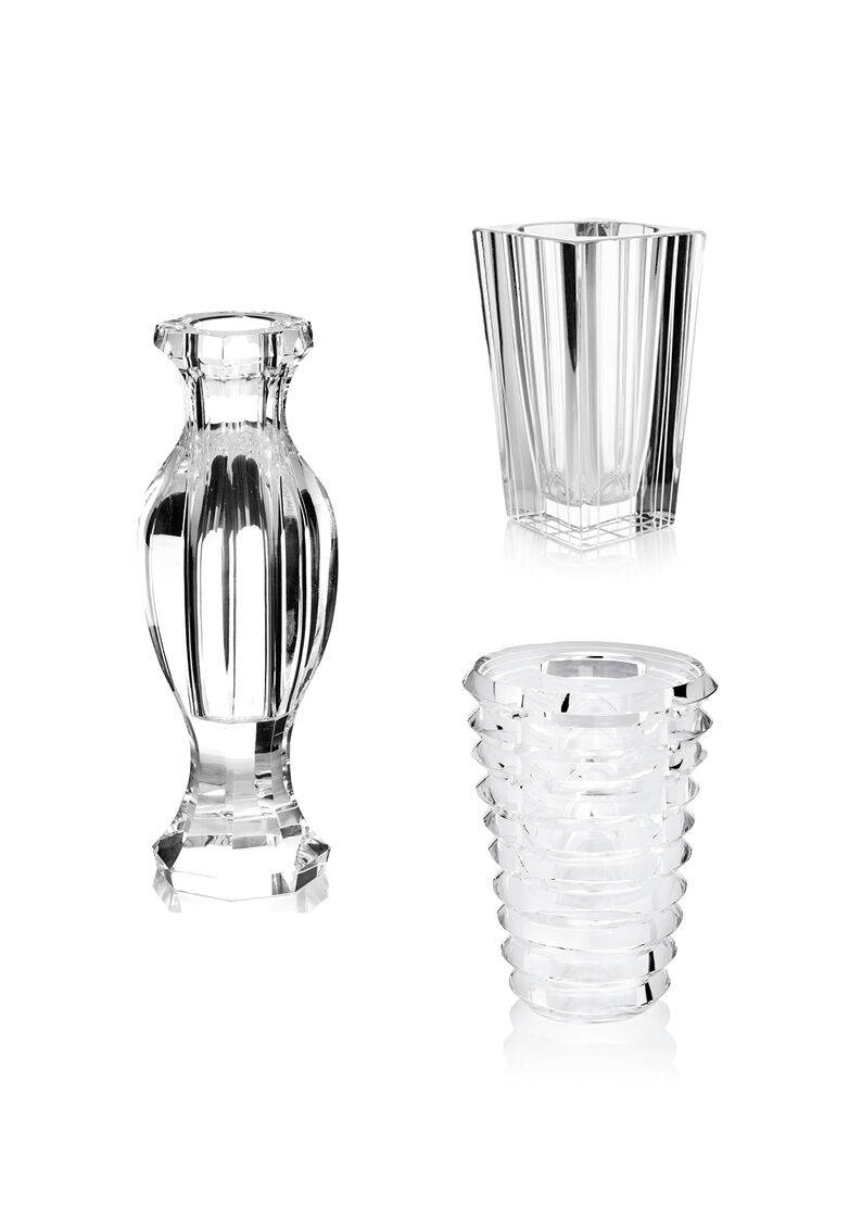 Ottaviani Vaso in cristallo cm14x4xh.20.5 Negozio