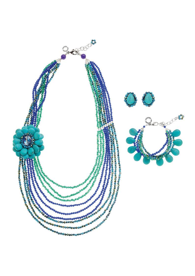 Ottaviani Orecchini con howlite e cristalli Qualità