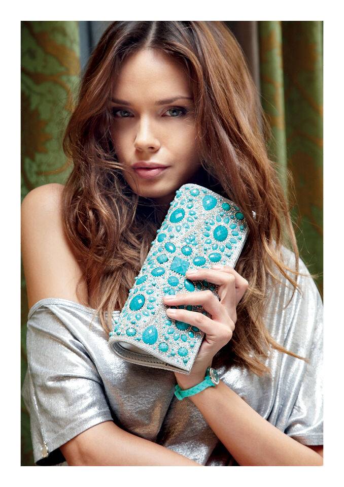 Ottaviani Clutch con strass e pietre Offerta