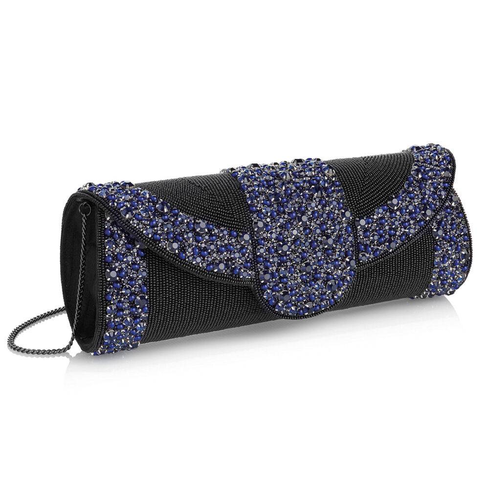 Ottaviani Clutch con strass e perline Economico
