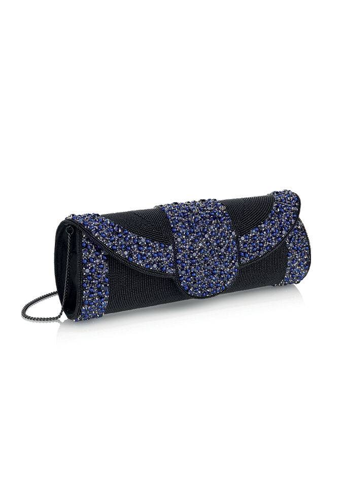 Ottaviani Clutch con strass e perline Economico
