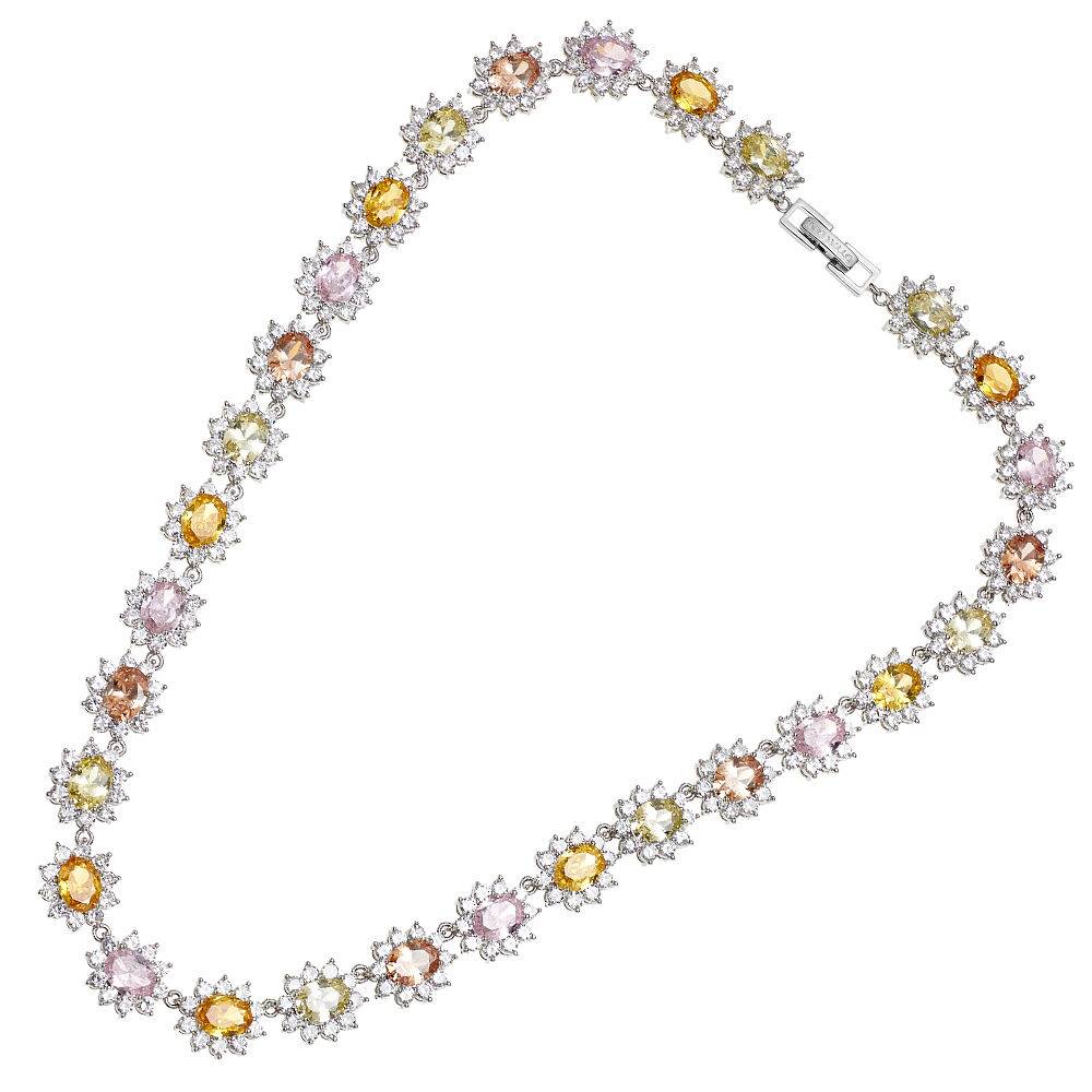 Ottaviani Collana rodiata con cubic zirconia Offerte