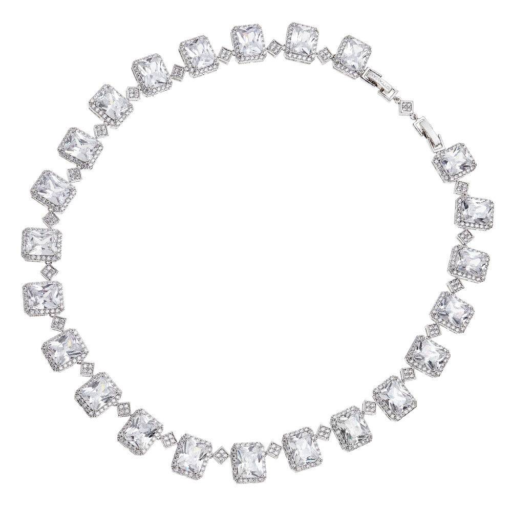Ottaviani Collana rodiata con cubic zirconia Vendita Calda