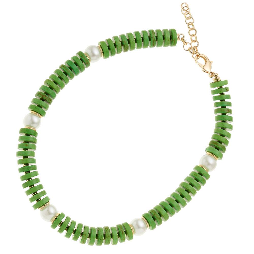Ottaviani Collana dorata con perline e perle In Saldo